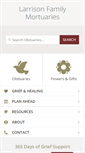 Mobile Screenshot of larrisonmortuary.com